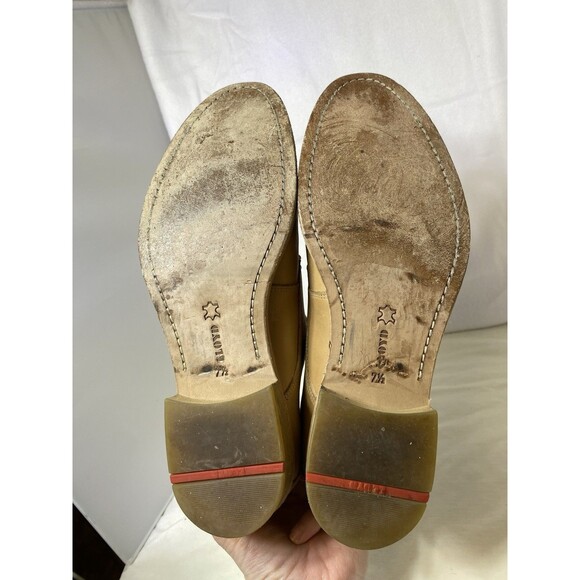 Men's Lloyd Tan Leather Oxfords Made in Germany Style# Gardell US 7.5 - Picture 4 of 9